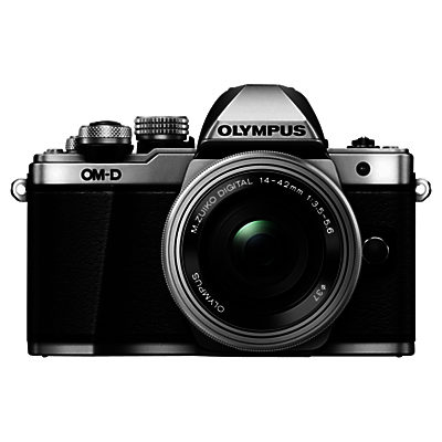 Olympus OM-D E-M10 Mark II Compact System Camera with 14-42mm EZ Lens, HD 1080p, 16.1MP, Wi-Fi, OLED EVF, 3” LCD Touch Screen, Silver Olympus OM-D E-M10 Mark II Compact System Camera with 14-42mm EZ Lens, HD 1080p, 16.1MP, Wi-Fi, OLED EVF, 3” LCD Touch Screen, Silver
